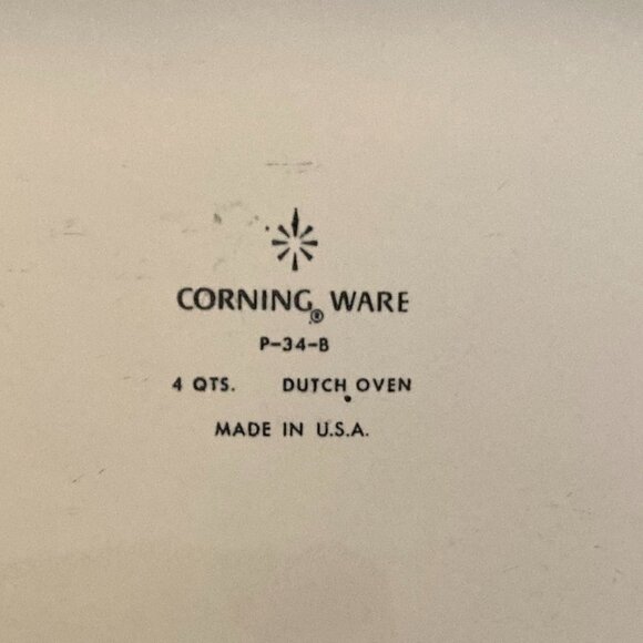 Corning Ware Blue Cornflower 4 Qt Dutch Oven NOS - Picture 6 of 10